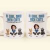 A Girl And Her Cats - Personalized Mug - Gift For Daughter