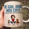 A Girl And Her Cats Cartoon Pet - Personalized Mug - Gift for Pet Owners, Pet Lovers, Cat Mom | CLP15 NH96 A Girl And Her Cats Cartoon Pet - Personalized Mug - Gift for Pet Owners, Pet Lovers, Cat Mom | CLP15 NH96