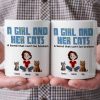 A Girl And Her Cats Cartoon Pet - Personalized Mug - Gift for Pet Owners, Pet Lovers, Cat Mom | CLP15 NH96 A Girl And Her Cats Cartoon Pet - Personalized Mug - Gift for Pet Owners, Pet Lovers, Cat Mom | CLP15 NH96