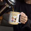 A Girl And Her Dog A Bond Can't Be Broken Gold Effect - Personalized White Edge-to-Edge Mug A Girl And Her Dog A Bond Can't Be Broken Gold Effect - Personalized White Edge-to-Edge Mug