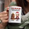 A Girl And Her Dog A Bond That Can't Be Broken - Personalized Accent Mug