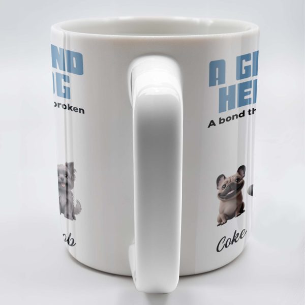 A Girl And Her Dog A Bond That Can't Be Broken, Girl and Dogs - Personalized Custom Coffee Mug - DOG025_MG A Girl And Her Dog A Bond That Can't Be Broken, Girl and Dogs - Personalized Custom Coffee Mug - DOG025_MG