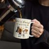 A Girl And Her Dog Stripe Colors - Personalized White Edge-to-Edge Mug A Girl And Her Dog Stripe Colors - Personalized White Edge-to-Edge Mug
