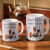 A Girl And Her Dog Stripe Colors - Personalized White Edge-to-Edge Mug A Girl And Her Dog Stripe Colors - Personalized White Edge-to-Edge Mug