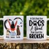 A Girl And Her Dogs A Bond That Can't Be Broken Personalized Mug, Gift For Dog Lover