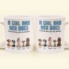 A Girl and Her Dogs" Personalized Mug, Special Gift for Pet Lovers, Perfect Dog Companion Bond Cup