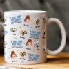 A Girl & Her Dog A Bond That Can't Be Broken - Cute Cartoon Face Version - Personalized Mug A Girl & Her Dog A Bond That Can't Be Broken - Cute Cartoon Face Version - Personalized Mug