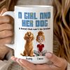 A Girl & Her Dogs Has Unbreakable Bond - Personalized Mug - Gift For Daughter A Girl & Her Dogs Has Unbreakable Bond - Personalized Mug - Gift For Daughter