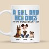 A Girl & Her Dogs Has Unbreakable Bond Cartoon Pet - Personalized Mug - Gift for Pet Owners, Pet Lovers, Dog Mom | CLP15 NH96 A Girl & Her Dogs Has Unbreakable Bond Cartoon Pet - Personalized Mug - Gift for Pet Owners, Pet Lovers, Dog Mom | CLP15 NH96