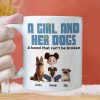 A Girl & Her Dogs Has Unbreakable Bond Cartoon Pet - Personalized Mug - Gift for Pet Owners, Pet Lovers, Dog Mom | CLP15 NH96 A Girl & Her Dogs Has Unbreakable Bond Cartoon Pet - Personalized Mug - Gift for Pet Owners, Pet Lovers, Dog Mom | CLP15 NH96