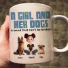 A Girl & Her Dogs Has Unbreakable Bond Cartoon Pet - Personalized Mug - Gift for Pet Owners, Pet Lovers, Dog Mom | CLP15 NH96 A Girl & Her Dogs Has Unbreakable Bond Cartoon Pet - Personalized Mug - Gift for Pet Owners, Pet Lovers, Dog Mom | CLP15 NH96