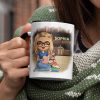 A Girl Who Loves Books Reading - Reading Gift - Personalized Custom Accent Mug A Girl Who Loves Books Reading - Reading Gift - Personalized Custom Accent Mug