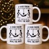 A Good Friend Will Help Move Your Couch, Stick Figures Design - Personalized Custom Coffee Mug - BST505_MG A Good Friend Will Help Move Your Couch, Stick Figures Design - Personalized Custom Coffee Mug - BST505_MG