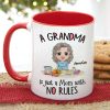 A Grandma Is Just A Mom With No Rules, Personalized Mug, Gift For Mom, Mother's Day Gift A Grandma Is Just A Mom With No Rules, Personalized Mug, Gift For Mom, Mother's Day Gift