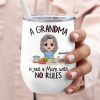 A Grandma Is Just A Mom With No Rules, Personalized Mug, Gift For Mom, Mother's Day Gift A Grandma Is Just A Mom With No Rules, Personalized Mug, Gift For Mom, Mother's Day Gift