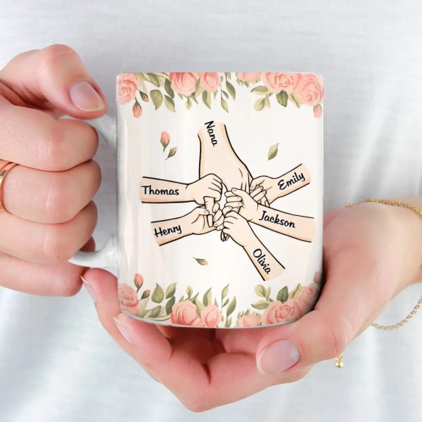 A Grandmother's Love Is Forever And Always - Family Personalized Custom Mug - Gift For Mom, Grandma A Grandmother's Love Is Forever And Always - Family Personalized Custom Mug - Gift For Mom, Grandma