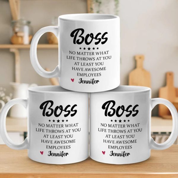 A Great Boss Creates Great Teams - Coworker Personalized Custom Mug - Christmas Gift For Coworkers, Work Friends, Colleagues A Great Boss Creates Great Teams - Coworker Personalized Custom Mug - Christmas Gift For Coworkers, Work Friends, Colleagues