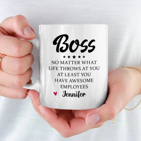 A Great Boss Creates Great Teams - Coworker Personalized Custom Mug - Christmas Gift For Coworkers, Work Friends, Colleagues A Great Boss Creates Great Teams - Coworker Personalized Custom Mug - Christmas Gift For Coworkers, Work Friends, Colleagues
