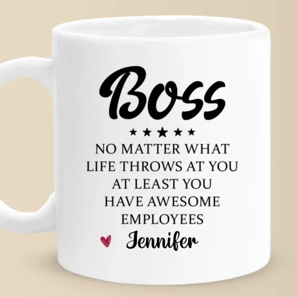 A Great Boss Creates Great Teams - Coworker Personalized Custom Mug - Christmas Gift For Coworkers, Work Friends, Colleagues A Great Boss Creates Great Teams - Coworker Personalized Custom Mug - Christmas Gift For Coworkers, Work Friends, Colleagues