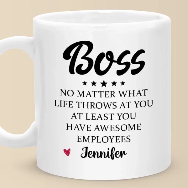 A Great Boss Creates Great Teams - Coworker Personalized Custom Mug - Christmas Gift For Coworkers, Work Friends, Colleagues A Great Boss Creates Great Teams - Coworker Personalized Custom Mug - Christmas Gift For Coworkers, Work Friends, Colleagues