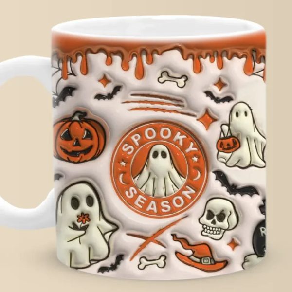 A Haunted Home Is A Happy Home - Family 3D Inflated Effect Printed Mug - Halloween Gift For Family Members A Haunted Home Is A Happy Home - Family 3D Inflated Effect Printed Mug - Halloween Gift For Family Members