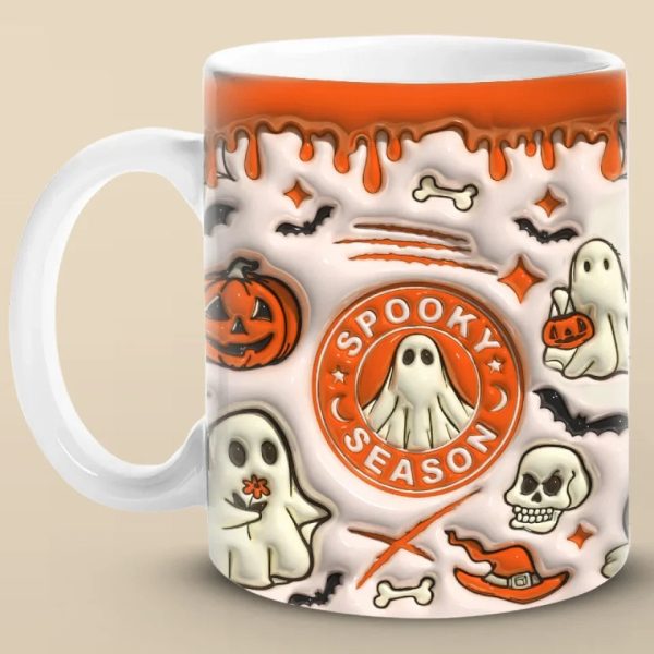 A Haunted Home Is A Happy Home - Family 3D Inflated Effect Printed Mug - Halloween Gift For Family Members A Haunted Home Is A Happy Home - Family 3D Inflated Effect Printed Mug - Halloween Gift For Family Members