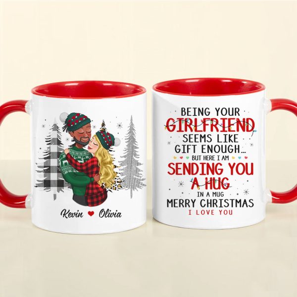 A Hug In A Mug - I Love You, Personalized Accent Mug, Gifts For Couple A Hug In A Mug - I Love You, Personalized Accent Mug, Gifts For Couple