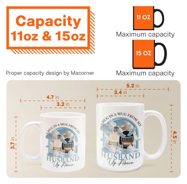 A Hug In A Mug From My Husband Up Above - Personalized Mug A Hug In A Mug From My Husband Up Above - Personalized Mug