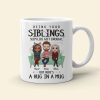 A Hug In A Mug, Personalized Mug, Gifts For Sibling A Hug In A Mug, Personalized Mug, Gifts For Sibling