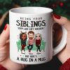 A Hug In A Mug, Personalized Mug, Gifts For Sibling A Hug In A Mug, Personalized Mug, Gifts For Sibling