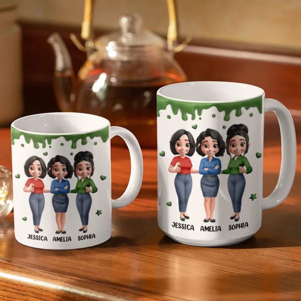 A Job Made Us Coworkers - Personalized White Edge-to-Edge Mug A Job Made Us Coworkers - Personalized White Edge-to-Edge Mug