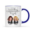 A Job Made Us Coworkers Personalized Mug, Funny Christmas Gift For Colleagues, Work Besties A Job Made Us Coworkers Personalized Mug, Funny Christmas Gift For Colleagues, Work Besties