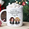 A Job Made Us Coworkers Personalized Mug, Funny Christmas Gift For Colleagues, Work Besties A Job Made Us Coworkers Personalized Mug, Funny Christmas Gift For Colleagues, Work Besties