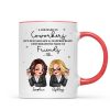 A Job Made Us Coworkers Personalized Mug, Funny Christmas Gift For Colleagues, Work Besties A Job Made Us Coworkers Personalized Mug, Funny Christmas Gift For Colleagues, Work Besties
