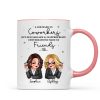 A Job Made Us Coworkers Personalized Mug, Funny Christmas Gift For Colleagues, Work Besties A Job Made Us Coworkers Personalized Mug, Funny Christmas Gift For Colleagues, Work Besties