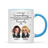 A Job Made Us Coworkers Personalized Mug, Funny Christmas Gift For Colleagues, Work Besties A Job Made Us Coworkers Personalized Mug, Funny Christmas Gift For Colleagues, Work Besties
