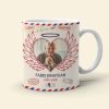 A Letter From Heaven White Personalized Mug, Memorial Gift For Family Members, Upload Image A Letter From Heaven White Personalized Mug, Memorial Gift For Family Members, Upload Image