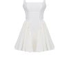 A-line Low Open Back Bow Mini Dress