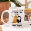 A Little Birdie Told Me Cute Cartoon Cats Personalized Mug, Perfect 2025 Gift For Cat Mom