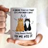 A Little Birdie Told Me Cute Cartoon Cats Personalized Mug, Perfect 2025 Gift For Cat Mom