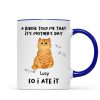 A Little Birdie Told Me Cute Cartoon Cats Personalized Mug, Perfect 2025 Gift For Cat Mom