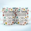 A Little Bit Of Crazy Family - 3D Inflated Effect Printed Mug, Personalized White Edge-to-Edge Mug A Little Bit Of Crazy Family - 3D Inflated Effect Printed Mug, Personalized White Edge-to-Edge Mug