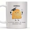 A Little Toast To Your Graduation Toast With Mortarboard - Personalized Custom Coffee Mug - GRAD002_MG A Little Toast To Your Graduation Toast With Mortarboard - Personalized Custom Coffee Mug - GRAD002_MG