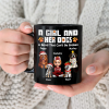 A Man And His Dog 3D Effect Christmas - Personalized Black Mug A Man And His Dog 3D Effect Christmas - Personalized Black Mug