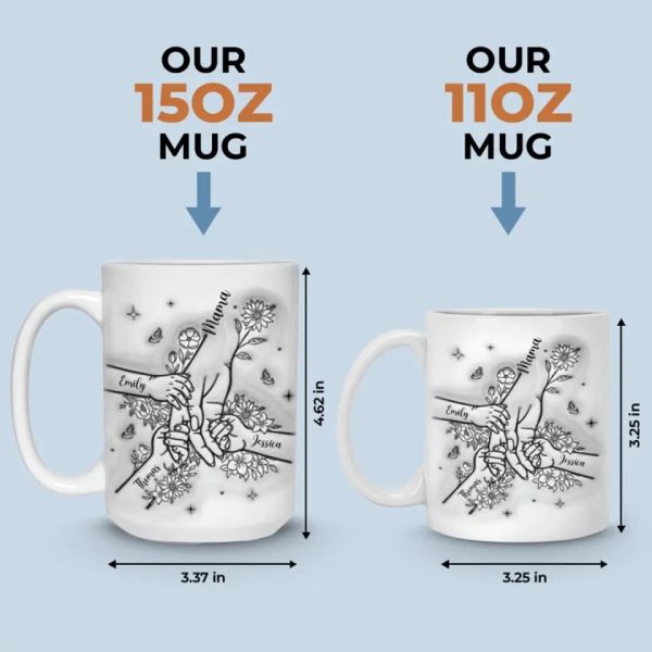 A Mother Always Has To Think Twice - Family Personalized Custom 3D Inflated Effect Printed Mug - Mother's Day, Gift For Mom, Grandma A Mother Always Has To Think Twice - Family Personalized Custom 3D Inflated Effect Printed Mug - Mother's Day, Gift For Mom, Grandma
