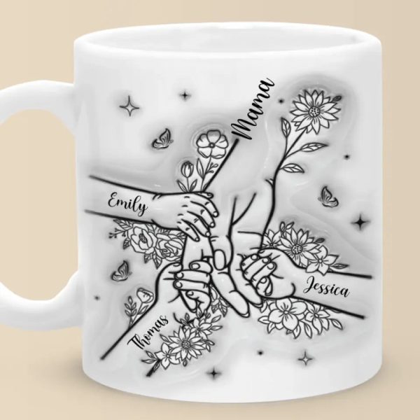 A Mother Always Has To Think Twice - Family Personalized Custom 3D Inflated Effect Printed Mug - Mother's Day, Gift For Mom, Grandma A Mother Always Has To Think Twice - Family Personalized Custom 3D Inflated Effect Printed Mug - Mother's Day, Gift For Mom, Grandma