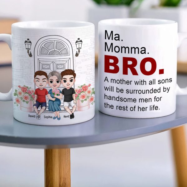 A Mother With All Sons Will Be Surrounded By Handsome Men-Personalized Coffee Mug- Gift For Mom- Gift For Son- Mom Coffee Mug A Mother With All Sons Will Be Surrounded By Handsome Men-Personalized Coffee Mug- Gift For Mom- Gift For Son- Mom Coffee Mug