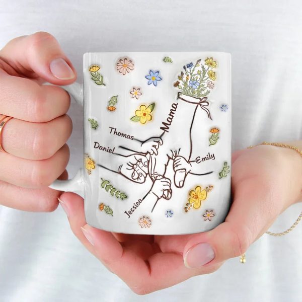 A Mother's Love Endures Through All - Family Personalized Custom 3D Inflated Effect Printed Mug - Gift For Mom, Grandma A Mother's Love Endures Through All - Family Personalized Custom 3D Inflated Effect Printed Mug - Gift For Mom, Grandma