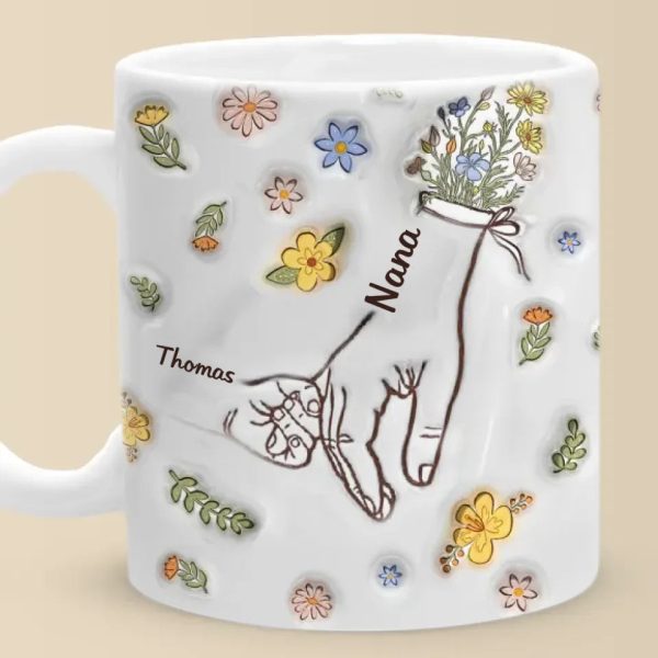 A Mother's Love Endures Through All - Family Personalized Custom 3D Inflated Effect Printed Mug - Gift For Mom, Grandma A Mother's Love Endures Through All - Family Personalized Custom 3D Inflated Effect Printed Mug - Gift For Mom, Grandma