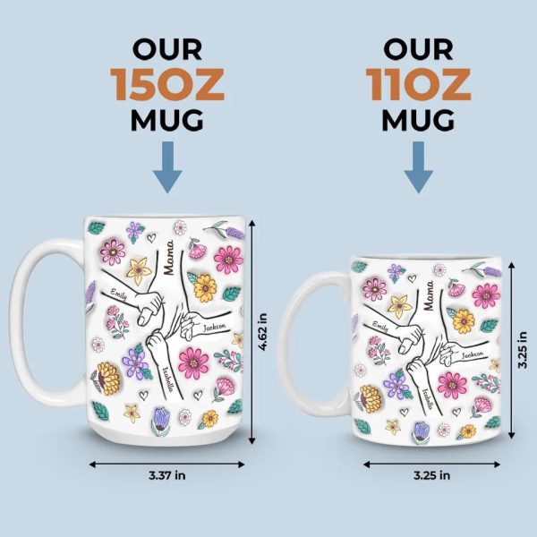 A Mother's Love Knows No Bounds - Family Personalized Custom 3D Inflated Effect Printed Mug - Christmas Gift For Mom, Grandma A Mother's Love Knows No Bounds - Family Personalized Custom 3D Inflated Effect Printed Mug - Christmas Gift For Mom, Grandma